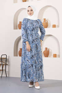 Hijab étnico largo para mujer de nueva temporada, moda islámica musulmana árabe de Dubái, vestidos modestos de alta calidad, Túnica Kaftan Abaya, Kimono - Product Image 3