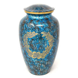 Mobile bleu marine avec motif à dentelle ronde, métalliques, laiton/aluminium, motif commémoratif de la famille, Style américain/européen - Product Image 1