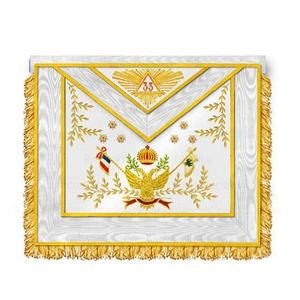 Masonic Blue Lodge Officers Embroidered Leather Apron Set of 11 Sew-On <b>Badge</b> <b>Magnetic</b> Masonic Regalia - Product Image 1