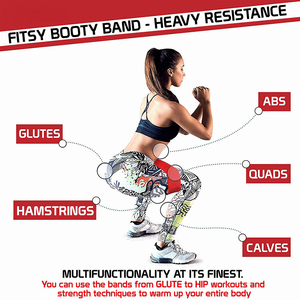 Tissu épais de qualité supérieure, bande de résistance pour la gymnastique, les exercices de Fitness, couleur rouge, 1 pièce - Product Image 2