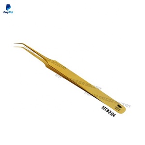NQLASH — pincettes pour Extension de cils, embout de 90 degrés, poignée en diamant, couleur or et blanc, NQLASH - Product Image 3