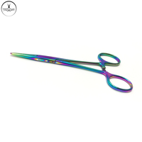Professionele kwaliteit 12,5 cm roestvrijstalen pincetten, multicolor, recht en gebogen, voor buikpiercing, beauty, persoonlijke verzorging, Caesar.