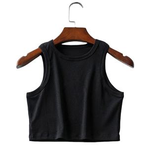 Débardeur en coton spandex, coupe slim, personnalisé, à la mode, pour femmes, haut de sport, de fitness, de yoga, sans manches, sexy - Product Image 5