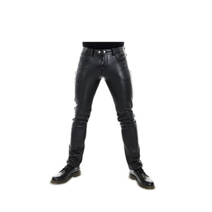 Gran oferta de pantalones para hombre de alta calidad ligeros totalmente personalizados con logotipo propio recién llegado 2023 Unisex de cuero brillante PU transpirable - Product Image 6