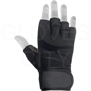 GANTS personnalisés City Gants de fitness noirs à demi-doigts pour sport, gymnastique et haltérophilie Équipement de fitness personnalisable 2025 - Product Image 2