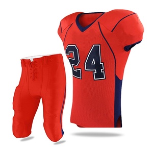 Uniforme de football américain unisexe respirant à séchage rapide, manches courtes, nouveau design imprimé, chemises taille XL, grande taille, 100% polyester - Product Image 1