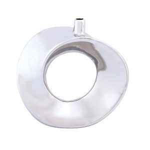 Jarrón de Flores de Metal de Diseño Artesanal, Elegante Estilo Indio, Centro de Mesa, Maceta de Piso para Bodas, Decoración Única, DISEÑOS ELEGANTES MV 156 Alto - Product Image 3