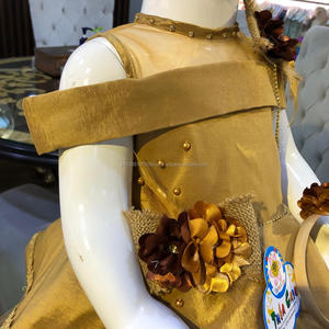 Tela de seda con cinta para el pelo, nuevo diseño, ropa de fiesta para niña - Product Image 3