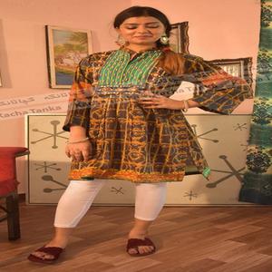 High Quality Pakistan Digital Printed Cotton <b>Kurti</b> Ladies Traditional Salwar Kameez for Weddings and Parties Wholesale Lehenga - Product Image 1