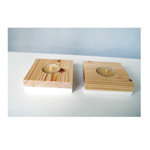 Bougeoir en bois de haute qualité 50/100%, support fait à la main, décoration à 2 trous en acier, léger pour vaisselle - Product Image 6