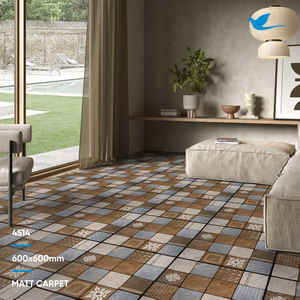 Buena calidad 600x600mm Suelo Mate Cerámica Cuerpo Azulejo Alfombra Azulejo de piso estándar de fabricante indio y exportador - Product Image 4