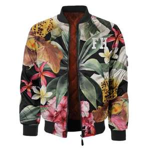 Chaqueta Bomber para hombre, venta al por mayor, con estampado de sublimación, con cremallera, diseño de moda, impresión por sublimación - Product Image 1