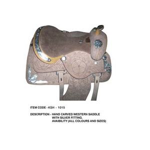 Sillines occidentales de cuero mecanizados a mano - Product Image 3