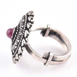 Anillo de dedo de plata de ley 92,5 elegante al por mayor, accesorio de moda desplazable para mujer, artículos de regalo (tamaño libre) - Product Image 2