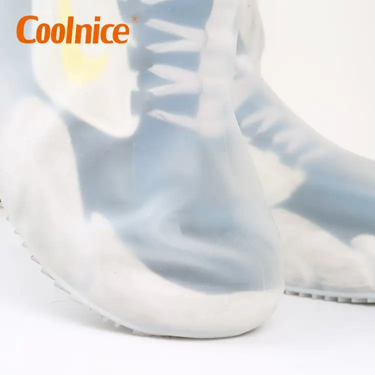 Cubiertas reutilizables para zapatos, impermeables, calcetines de lluvia, Protector de silicona para botas