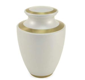 Trinity Pearl Brass Adult Cremation Urn - Product Image 1
