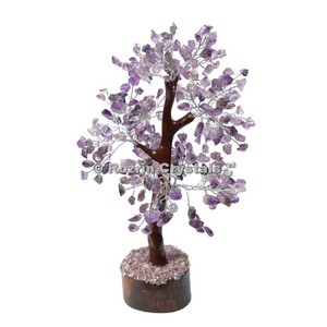 Best Price Natural <b>Crystal</b> Amethyst Trunk Wire 300 <b>Chips</b> Tree - Product Image 1