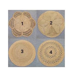 Round Small Seagrass <b>Placemat</b> Natural Flower Straw Mat Decorative Woven Seagrass High Quality Seagrass <b>Placemat</b> From Vietnam - Product Image 6