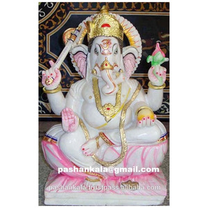 Estatua de Ganesha de mármol - Product Image 1