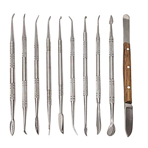 Kit d'outils de sculpture dentaire en cire, ensemble de 10 pièces, instruments de couteau de sculpture chirurgical pour dentiste, pour usage en laboratoire - Product Image 4