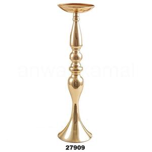 Candelabro de latón para decoración del hogar, soporte de vela de centro de mesa para boda - Product Image 1
