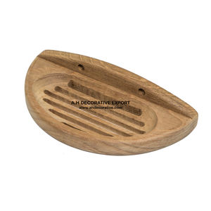 Jabonera de pared de madera para decoración del hogar, accesorio decorativo para el baño, cines, lavamanos - Product Image 2