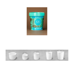 บรรจุภัณฑ์อาหารและเครื่องดื่มบรรจุไอศครีมกล่องพัสดุอาหารจานด่วนกระดาษพลาสติกพิมพ์สี CMYK - Product Image 2