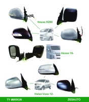 Rétroviseur de porte de voiture en plastique noir Zesauto, taille standard OEM, Chevrolet Silverado Sedan, modèle 87610-3X020 (2011-2016), haute qualité