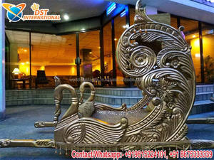 Amazing Metal Bridal Palki for Wedding Bride Entry Metal <b>Doli</b> for Hindu Wedding Indian Wedding Bridal Palki for Entrance - Product Image 3