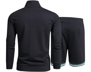 Tenues de sport décontractées personnalisées à manches longues pour hommes, bas de sport au design tendance pour la course, le jogging et la gym, 100 % coton, séchage rapide - Product Image 2