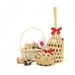 Bibelots cadeaux en bambou tissés à la main, pour décoration et rangement des cadeaux - Product Image 1