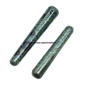Varita de masaje curvada de jaspe Natural, Kambaba curativa, cristal jaspe, Ágata Muntaha, venta al por mayor - Product Image 1
