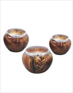 Autocollant d'urne de crémation bleu de style américain en laiton pour ornement funéraire commémoratif des cendres humaines - Product Image 4