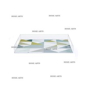 Plateau de service alimentaire en acrylique de dernière conception Plateau de service rectangulaire de qualité supérieure pour le thé et le café au meilleur prix - Product Image 1