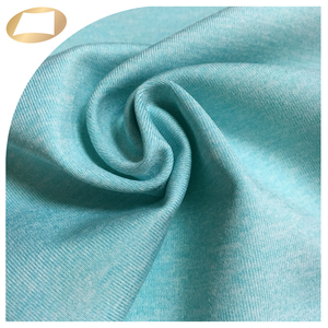 Blue melange color quick dry spandex polyester wicking fabric for sports bra - Product Image 2