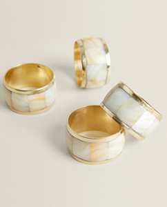 Bone and <b>Resin</b> with Customize Size & Color and Napkin <b>Ring</b> Holder for Royal Wedding Restaurant and Office Use - Product Image 2