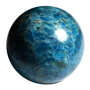 Boule de pierre précieuse bleue naturelle, sphère en apatite, cristal, pierre précieuse, vente en gros - Product Image 5