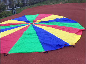 Hotselling personnalisé arc-en-ciel enfants jouent <span class=keywords><strong>parachute</strong></span>, <span class=keywords><strong>jeux</strong></span> d'intérieur enfants jouent-diamètre 6 pieds 12 pieds 20 pieds - Product Image 6