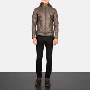 Chaqueta de cuero para hombre al por mayor de fábrica, chaqueta de cuero para motociclista de alta calidad, abrigos y chaquetas de invierno para hombre - Product Image 6