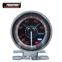 Nouveau manomètre de pression électrique LED blanc/ambre de 52 mm avec affichage analogique certifié CE pour utilisation automobile universelle