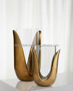 Verre Fleur vase Aluminium - Product Image 1
