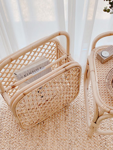 Sisu ชั้นวางนิตยสารหวายสร้างสรรค์แบรนด์ RFS-058ชั้นวางหนังสือดีไซน์ทันสมัยที่เก็บหนังสือพิมพ์ในห้องนั่งเล่น - Product Image 4