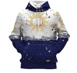 Vêtements de sport de fitness unisexes grande taille en polaire technique avec fermeture antibactérienne à cordon de serrage imprimés par sublimation pour l'hiver pour hommes - Product Image 1