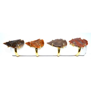 Classic Fancy Agate Arrowheads Gemstone <b>Ring</b> - Product Image 1