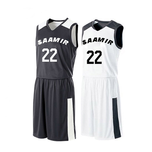 Black <b>White</b> <b>Men's</b> Basketball Jersey <b>Shorts</b>-Summer Training Shirt Anti-Bacterial Breathable Sustainable Fabric Custom Logo Size - Product Image 1