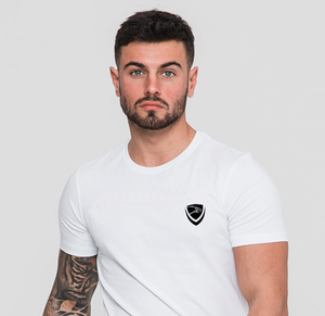 Otoño verano manga corta pulóver camiseta personalizada blanco puro algodón y poliéster fábrica al por mayor - Product Image 3