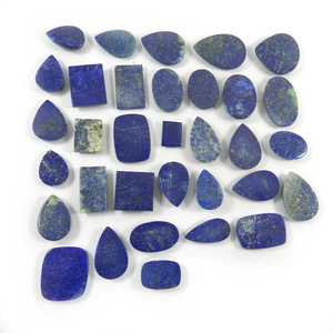 Lapis Lazuli ธรรมชาติ33ชิ้น,อัญมณี Cabochon รูปทรงผสม100 Gms สำหรับทำเครื่องประดับ IG0350 - Product Image 6
