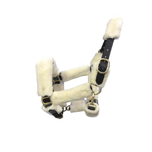 Haute qualité - Licol pour cheval en cuir de vache - Licol pour cheval fait main en laiton massif avec finition nickelée - Product Image 1