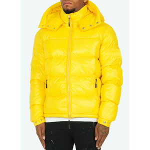 Veste matelassée brillante pour homme, classique, jaune, rouge, bleu, extérieur, hiver - Product Image 2
