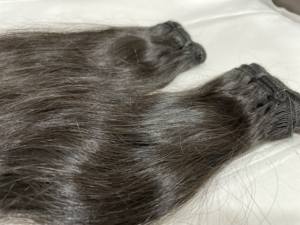 Paquetes de extensión de cabello humano sin procesar de La Virgen Natural del templo del sur de la India con doble tejido con envío de DHL - Product Image 2